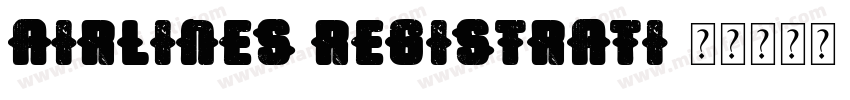 Airlines registrati字体转换